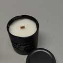 Craft & Kin Premium Oakwood, Mahogany & Vetiver Candle | Black Scented Candles for Men | Long Lasting with 45 Hour Burn Time, 7.6oz | Soy Candles | Aromatherapy at Home