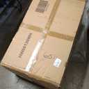 Tangkula Vanity Table Set w/Detachable Mirror & Stool Black/White