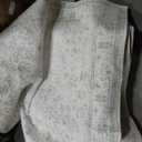 Sage Green Boho Front Door Mat for Indoor Entrance Washable Non Slip Cute Vintage Floral Aesthetic Area Rugs for Entryway Entry, Size 120"x96"