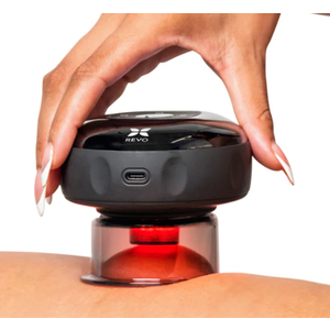 REVO The Original, Smart Cupping Therapy Massager, Red Light Therapy for Targeted Pain Relief, Knots, Aches, Muscle Soreness, Circulation & Tighter Skin, Portable Cupping Kit, 2 Pieces