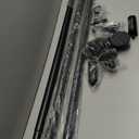 Tension Curtain Rod 51-168 In (4.25-14 Ft), Extra Long Outdoor Curtain Rod for Patio, Shower Curtain Rod No Drilling, Heavy Duty Adjustable Spring Tension Rod for Bathroom, Window, Black