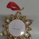 Laraine Christmas Tree Ornaments  Decorative Hanging 2025 Holiday Keepsake Gift Snowflake Pendant with 2 Photo Frame Insert for Picture of Pet (Snowflake Gold (2025))