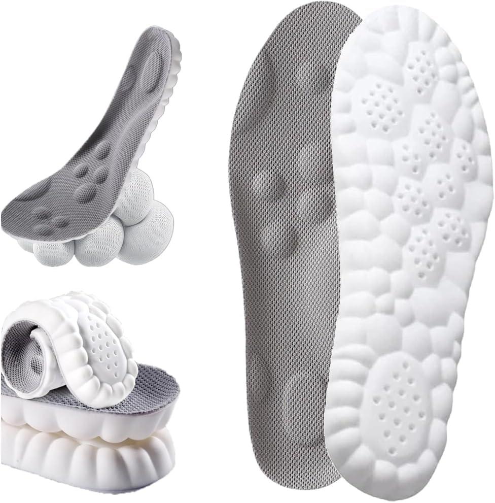 Insoles for Women Man, Cloud Technology Super Soft Comfort Insoles U-Shape Memory Foam, Cloud Feeling, Sports Memory Foam (Men 11.5-12.5/Women 13-14)