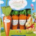 Pack of 4 Lindt Chocolate Carrots, Solid Milk Chocolate Easter Candy Blended with Hazelnut, 1.9 Oz Box, Best By 07/31/2025