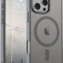 SUPFINE Magnetic for iPhone 16 Pro Max Case (Compatible with MagSafe) (Military Grade Drop Protection) Slim Translucent Matte Shockproof with Anti-Fingerprint Phone Case,Gray