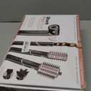 Shark Hair Dryer | FlexStyle Hair Styling System | Portable & Powerful Blow Dryer Brush | Hair Curler & Volumizer | 6 Styling Tools Included | Best for All Hair Types | Black | HD440BK