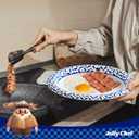 JOLLY CHEF 300 Count 8.5 Inch Paper Plates, Soak-Proof, Cut Proof, Disposable Heavy Duty Plates for Everyday Use, Picnic, Family Gatherings, Parties