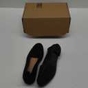 BABUDOG Women's Sparkly Flats Shoes Shiny Mesh Loafers Shoes Soft Memory Foam Flats (10, Full Black)