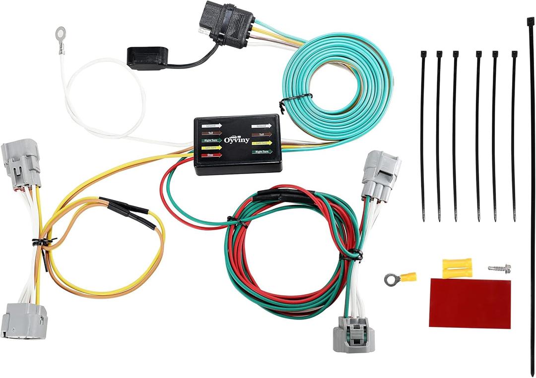 Oyviny Replacement 55513 4 Pin Trailer Wiring Harness for Toyota Tacoma 2005-2015, T100 1994-1998, Hilux 2010-2012