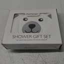 Momcozy Baby Bath Towel Set, Baby Towel with Hood and Baby Washcloth|Baby Bath Glove, Extremely Soft, Breathable, Suitable for Girls and Boys (White)