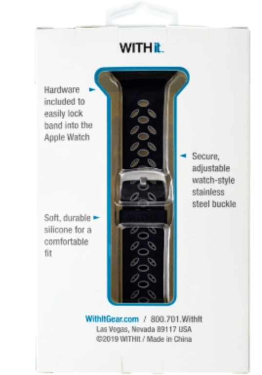 With It Sport Silicone Band for 42 & 44 mm Apple Watch