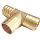 2PCS Solid Brass 3/4"OD Barb Elbow Fittings 2-Way 90 Degree L Right Angle Barbed Fitting for Water/Oil/Gas, 2PCS T-Shaped Connectors