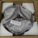 HuixuTe 32" Modern Wood Geometric Ceiling Fan with Lights Remote Control, LED Low Profile Ceiling Fan with Light for Living Room