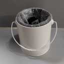 Perfnique Kitchen Compost Bin, 1.3 Gallon Countertop Compost Bin with Lid, Indoor Compost Container Includes Inner Container Liner and Carbon Filter, Small Compost Bin with Container Bags (with Bags, Cream)