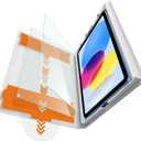 iGluz 2 Pack for iPad 10th Gen.(2022, 10.9 inch)9H+ Tempered Glass Screen Protector with Easy-Install Box[12FT Grade Shatterproof]Apple Pencil Compatible, HD Clarity, Scratch Resistant