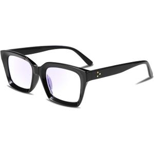 FEISEDY Retro Square Blue Light Blocking Reading Glasses Anti Glare Digital Eyestrain Reader B2479