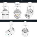 3 Pack Black 10W Dimmable LED Track Lighting Heads H Type Track Light