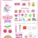 FUN LITTLE TOYS 24Pcs Diamond Art Kits, Diamond Painting Kits, Arts and Crafts for Kids Ages 6-12, Gem Art As Gifts Ideas for Girls and Boys, Small Diamond Painting Stickers, Kids Craft Age 6+