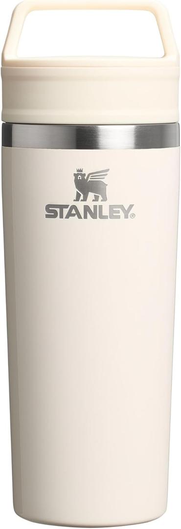STANLEY Cafe To Go Travel Mug 16 oz | Leakproof Two-Part Drink Through Lid | Tumbler Cup for Coffee, Tea and Drinks | Insulated Stainless Steel Coffee Mug | BPA-Free | Cream Gloss