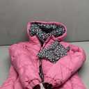 London Fog Girls Heavyweight Fleece Lined Puffer Jacket with Hat (X-Small, Neon Pink)