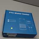 PTC Chicken Water Heater for Winter with Waterproof Thermostat Chicken Waterer Heater with LCD Display, Adjustable Temp, Energy-efficient, Safe Heated Poultry Waterer for Chicken, Pet, Bird Bath