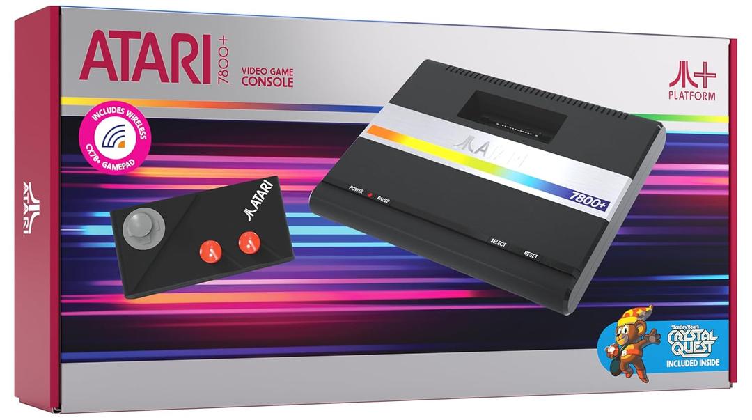 Official Atari 7800+ Console & Wireless Controller  HDMI Output
