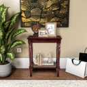 Decor Therapy Simplify End Table with Shelf, Espresso