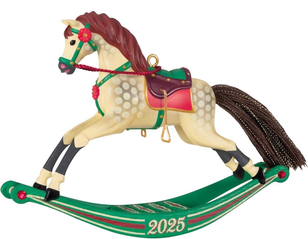 Hallmark Keepsake Christmas Ornament 2025, Rocking Horse Memories 2025, Gifts for Christmas Lovers