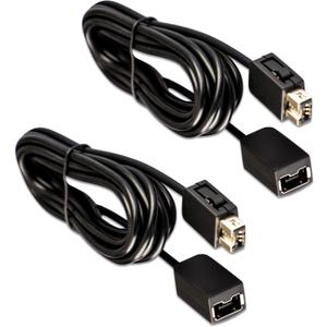 Xahpower 2Pack 10Ft NES Classic Controller Extension Cable, SNES Extension Power Cord for Super Nintendo SNES Classic Edition Controller (2017) / Mini NES Classic Edition (2016)/ Wii/Wii U Controller