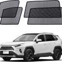 XCBYT Car Window Shade for 2019-2024 Toyota RAV4 Window Covers Side Window Sun Shade Car Window Shade for Baby with Breathable Mesh Insulate Heat and UV for Sleep Camping Breastfeeding