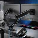 Dual Monitor Arm for 17-32 Inch Computer Screens, 22lbs per Arm, Full Motion Monitor Desk Mounts for 2 Monitors, Gas Spring Desk Mount, VESA Mount, Freelift Pro (Black)
