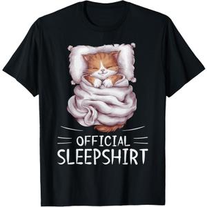 Cat Kitty Animal Official Sleepshirt Pajamas Nightgown T-Shirt