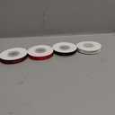 SoriDR 4 Rolls White&Black&Red&Wine Solid Satin Ribbon for Gift Wrapping Christmas Crafts, 3/ 8" X 10 Yard Each Total 40 Yds Per Package