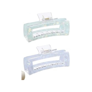 Molans 5Inch Large Hair Claw Clips 2 PCS for Women - Acrylic Hair Accessories for Thick Hair and Long Hair, Big Strong Durable Hair Applique, Oversized Non-slip Rectangle Butterfly Jaw Hair Clips