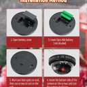 3 x Santa Cam, Santa Camera - Santa Cam Ornament with Realistic Flashing Red Light for Fun Indoor and Outdoor Decoration