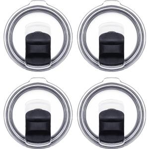 4Pack 20 Oz Magnetic Tumbler Lid, Replacement Lid for Yeti Lids Compatible with YETI Rambler, Magnetic Spill Proof