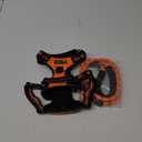 No Pull Dog Harness Adjustable Reflective Oxford Easy Control Medium Large Dog Harness with A Free Heavy Duty 5ft Dog Leash (L (Chest: 25.5"-31"), Orange Harness+Leash)
