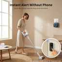 WIFI Wireless Doorbell Chime Compatible with Ring, Nest, Blink | 32 Ringtone 4 Volume with LED Flash Alert Smart Indoor Doorbell Receiver for Home Security/Business/Hearing Impaired (1 Pack)