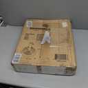 Outsunny 21 lbs. Market Umbrella Base Holder 18" Heavy Duty Round Parasol Stand with Rattan Design for Patio, Black