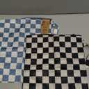 Tiny Twinkle Mess Proof Wet Bags | 2-Pack Reusable Waterproof Wet Bags for Swimsuits | Baby Clothes | Travel & Diaper Bag (Blue, Black Checkers)