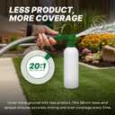 Hose-End Sprayer and 32oz Bottle (2-Pack): Durable Leak-Free 20:1 Ratio Sprayers for Lawn Fertilizer, Turf Cleaner, and Odor Control Use Chemical-Resistant, Refillable Design