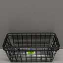 2 Set Adhesive Hanging Wall Basket Inside Cabinet Door Organizer 11*5*5,Wall Storage Basket-No Drilling Adhesive wall Basket for Cupboard Door, Space-Saving Small Hanging Baskets for Wall Mount Storage, Black