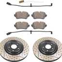 Rear Brake Rotors Kit Fits for Audi Q7 Quattro 3.0T 2017-2025