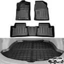 Floor Mats Fit for Toyota Corolla Cross 2026 2025 2024-2022 Rubber All Weather Protection Car Floor Mat 1st & 2nd Row and Cargo Liner (Fits Models Without JBL Subwoofer in Cargo Area)