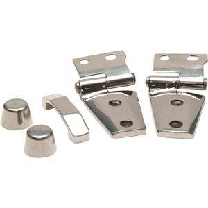 Rampage Products Hood Kit for Jeep Wrangler JK | Polished, Stainless Steel | 87466 | Fits 2007-2018 Jeep Wrangler JK/JKU