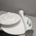 23.4" Tulip Dining Table, White, Perfect for 2-4 People, Mid-Century Modern Style, Round MDF Top with Sturdy Base for Dining Room, Living Room, Cafe (60cm)