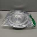 W10196405 W10196406 Stove Burner Drip Pans for Electric Stove Top-Compatible with Whirlpool Electric Range-Thickening to Prevent Bent-Set of 4 Chrome Drip Pans, Silver