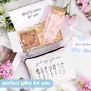 Christian Religious Gifts for Women, Birthday Gifts, Graduation Gifts for Her, Inspirational Bible Jar, Spiritual Religious Catholic Baptism Gifts, Gift Basket with 16 Oz Glass Cup, Makeup Bag