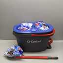 O-Cedar EasyWring RinseClean Microfiber Spin Mop & Bucket Floor Cleaning System with 3 Extra Refills, Plastic, Grey