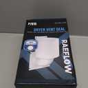 Dryer Vent Cover 4 inch with UV RESISTANT - Outdoor Dryer Vent Cover Natural Energy Saving, Dryer Vent Seal for Home Exterior (White)